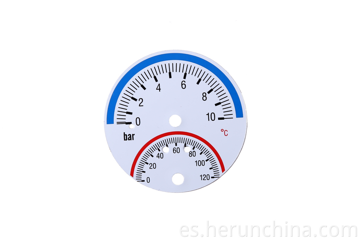 Pressure Gauge Dial Plate